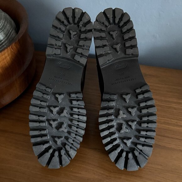 Freda Salvador Brooke Rain Resistant Dark Brown Leather Chelsea Boots 8.5 - Picture 7 of 10